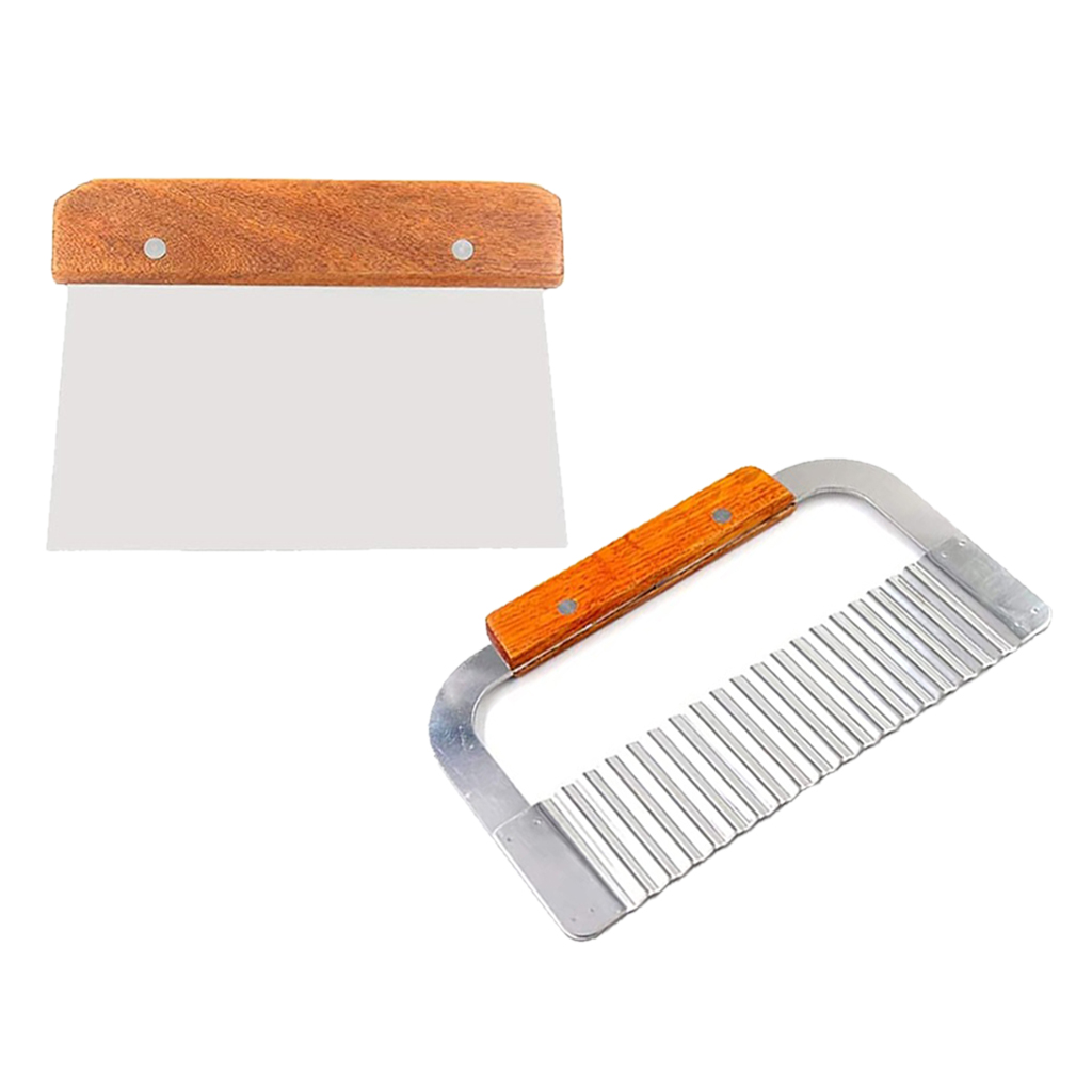 Soap Making Base - ステンレス鋼の波状とストレート石鹸のカッター,キャンドル,ポテト,野菜のプレーナー,刃のスクレーパー,切削工具のセット,2パック