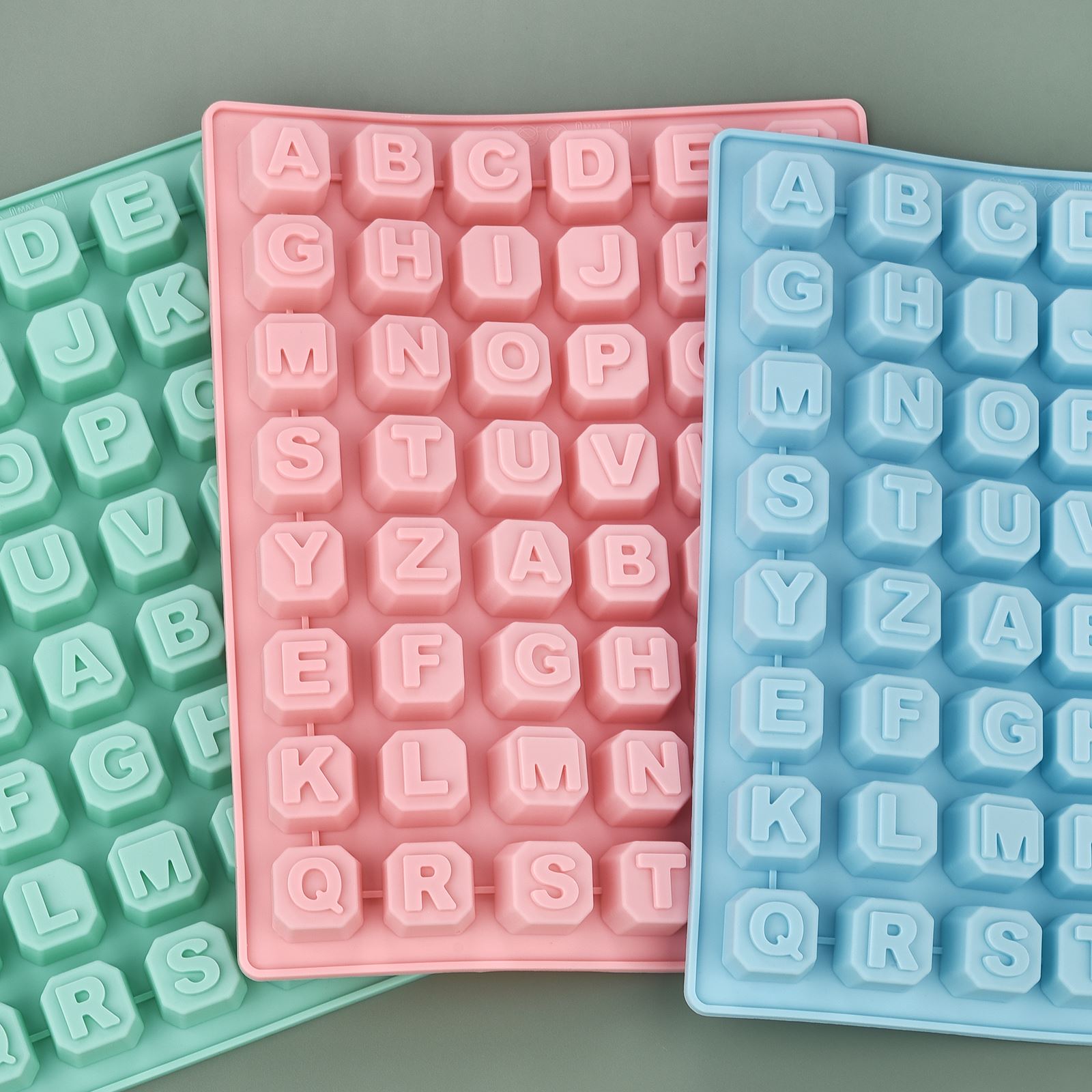 Soap Making Oven - 48 文字英語アルファベット文字シリコーン型石鹸型ケーキカップケーキベーク耐熱皿チョコレート石鹸 Diy デコレーションツール金型