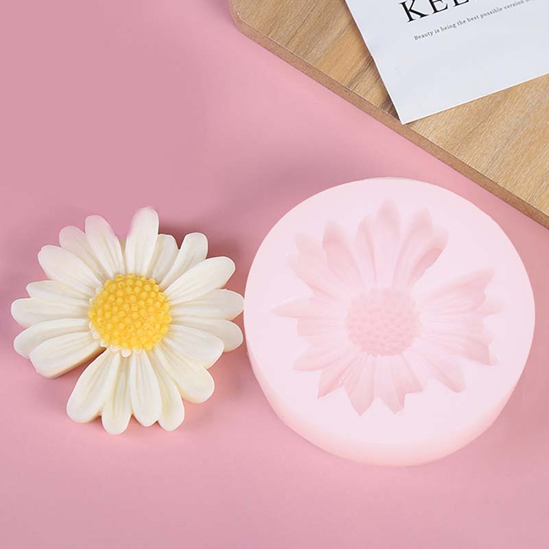 Soap Making Things - DIY キャンドルシリコーン型デイジーカモミールフラワーキャンドルワックス型手作り石鹸キャンドル金型車のアロマセラピー作り家の装飾