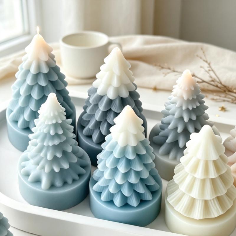 DIYミニクリスマスツリーシリコンモールド 手作りアロマキャ - Soap Making Supplies のレビューと価格