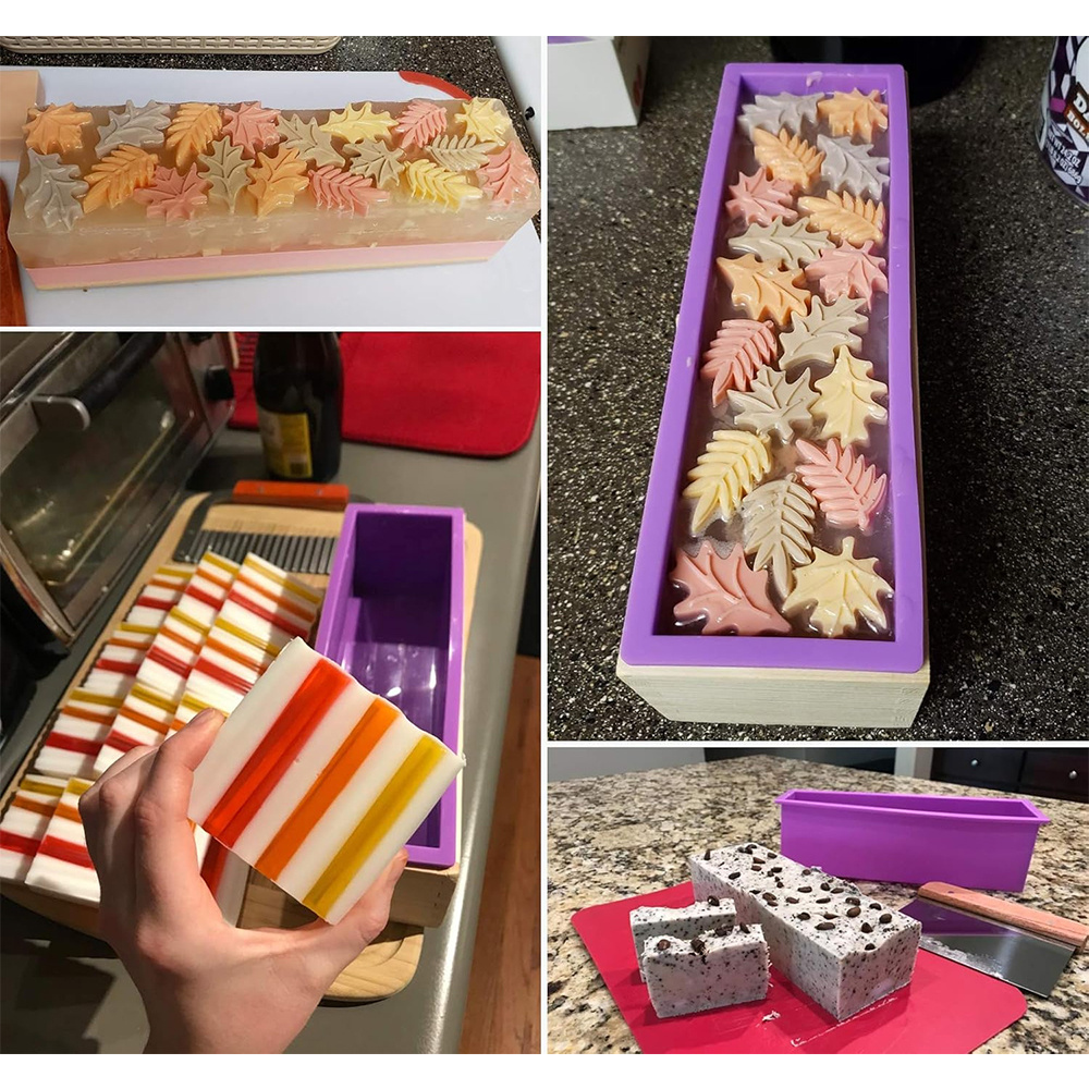 DIY 手作り石鹸作りキット 竹製カッティングボックスとシリ - Soap Making Base のレビューと価格