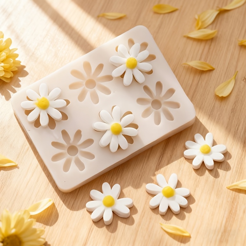 1pc 3D デイジーひまわりシリコンモールド石鹸キャンドル - Soap Making Oven のレビューと価格
