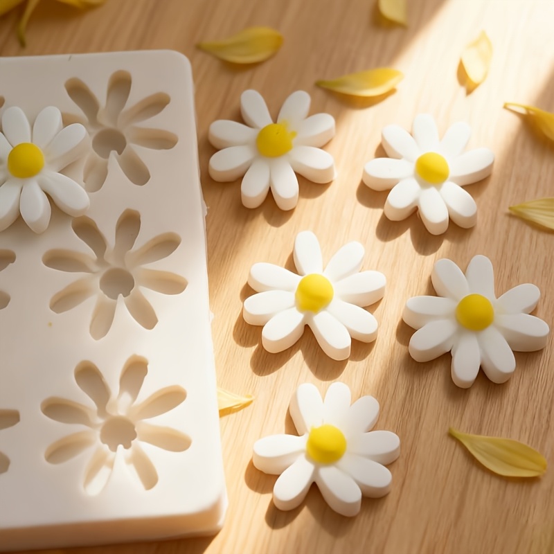 1pc 3D デイジーひまわりシリコンモールド石鹸キャンドル - Soap Making Oven のレビューと価格