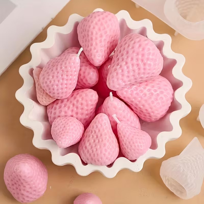 イチゴシリコンキャンドルモールド DIY アロマセラピー石鹸 - Soap Making Oven のレビューと価格