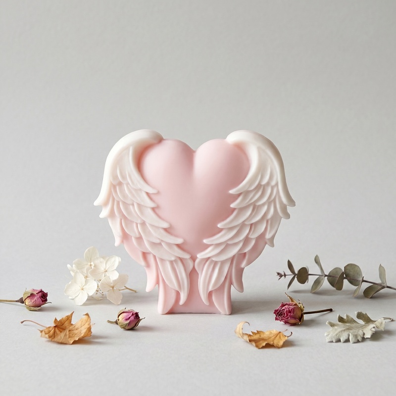 3D ラブウィング シリコン製キャンドル型 DIY デスクト - Soap Making Supplies のレビューと価格