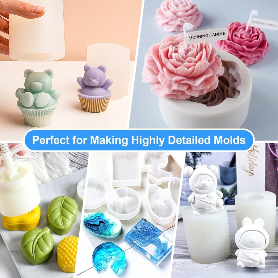 シリコンモールド作成キット、38.8オンス 15A弾性液体シ - Soap Making Oven のレビューと価格
