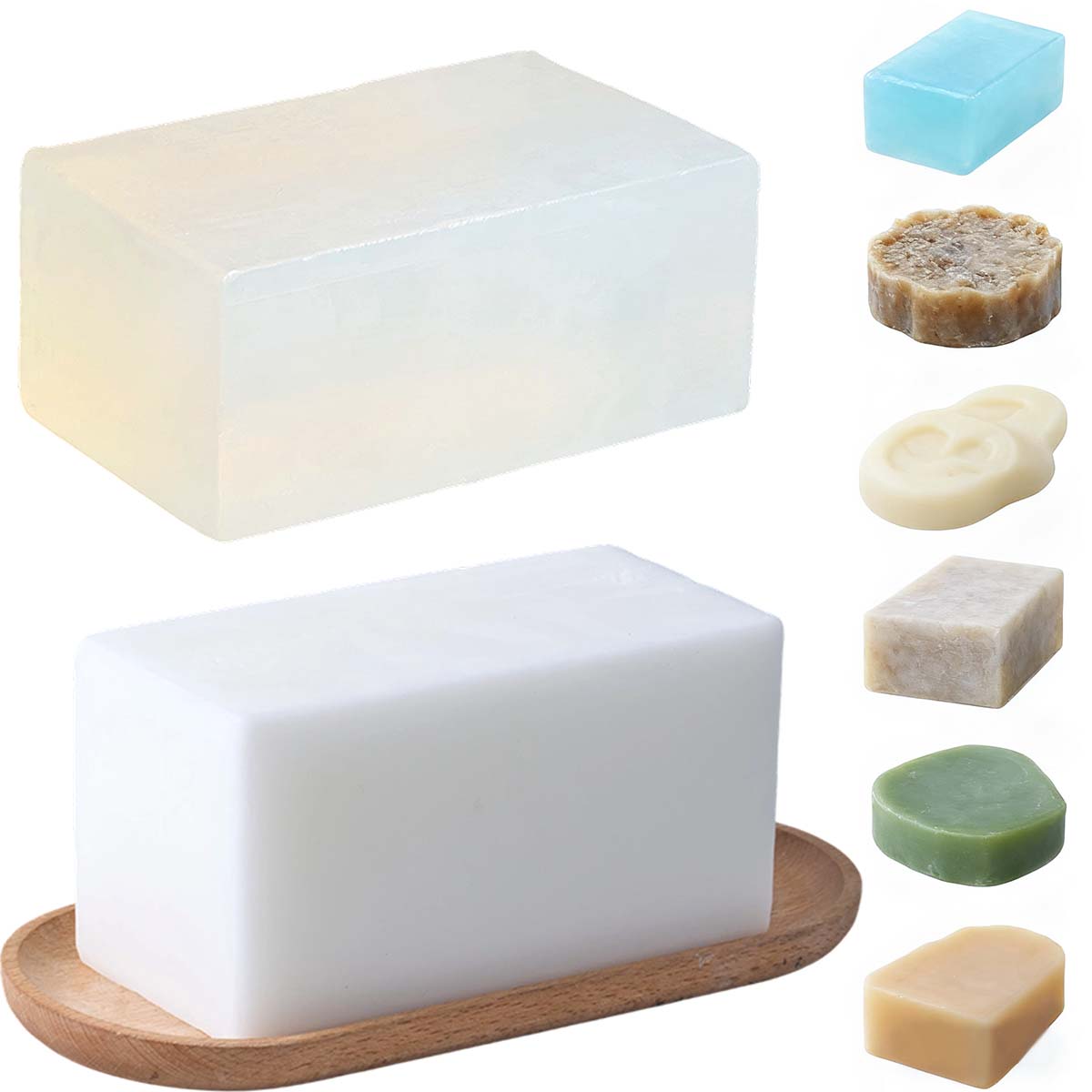 1000Gボックス クリアホワイト グリセリン石鹸ベース ア - Soap Making Base のレビューと価格